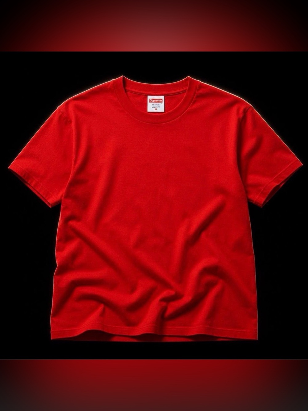 Supreme Red Short Sleeve Crewneck T-Shirt - Size L - NWT